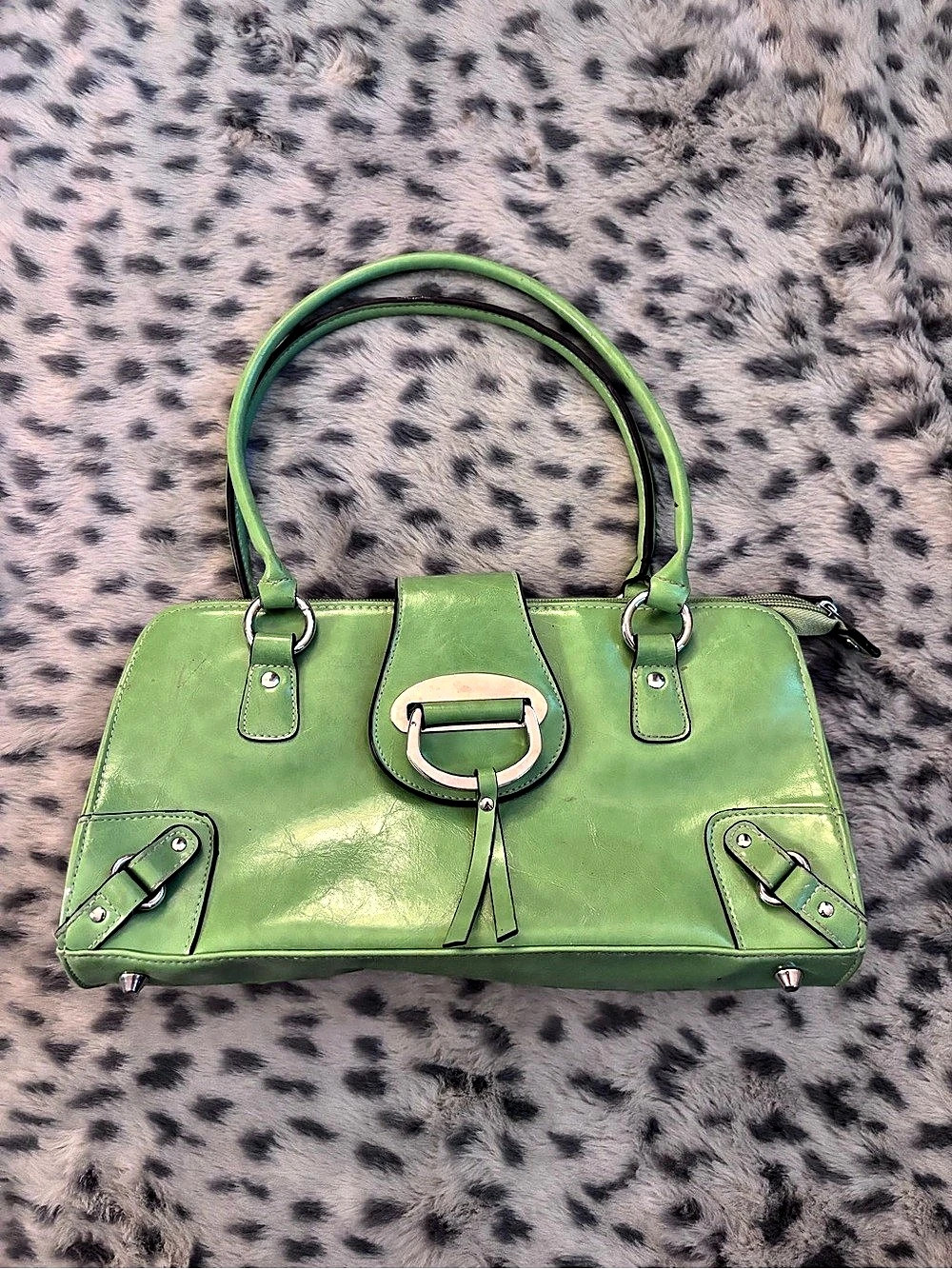 Y2K Hillard and Hansen Green Satchel